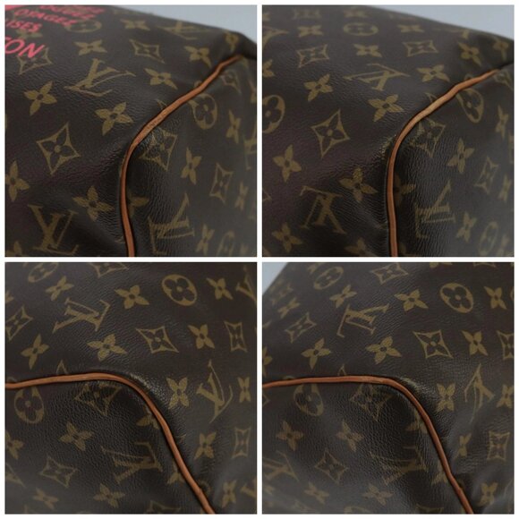 LOUIS VUITTON Monogram V Line Speedy 30 Hand Bag Pink LV Auth 111392A - Picture 14 of 16